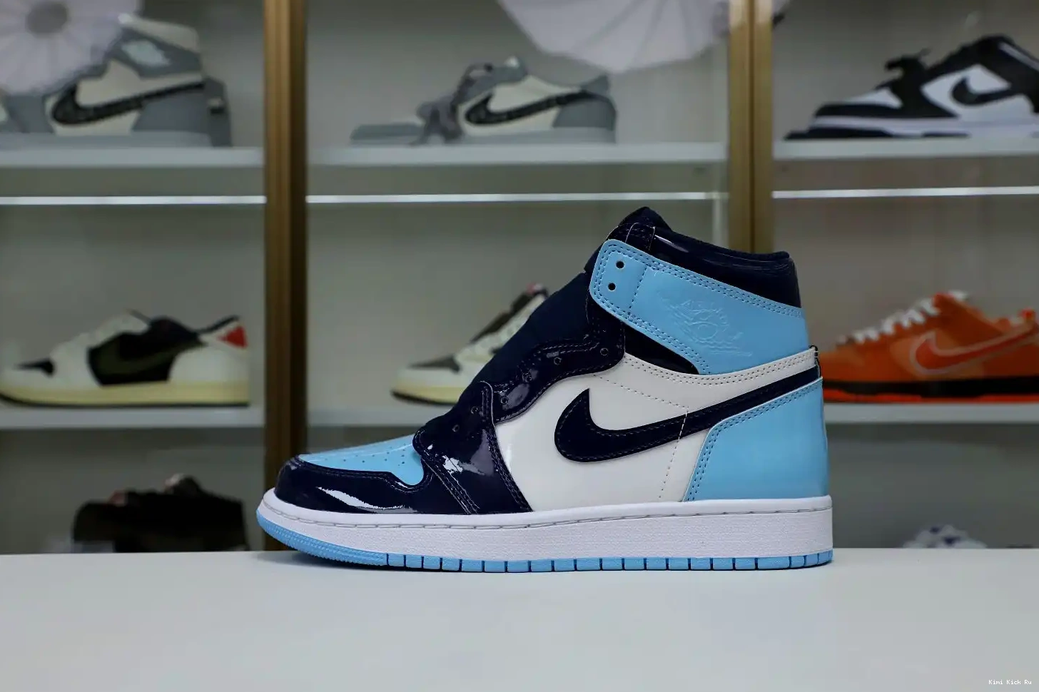 RETRO OG Kimikick 1 WMNS HIGH AIR 'BLUE CHILL' JORDAN 0808